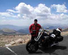 Highest paved point in North America 
14,134 feet, Mount Evans, Colorado